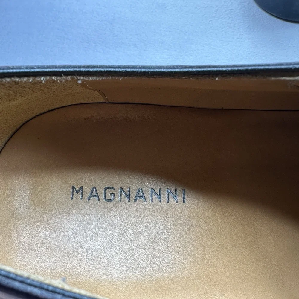 Magnanni Marco Mens Size 9.5 (M) Dress Shoes Cognac Leather Monk Strap 16856
